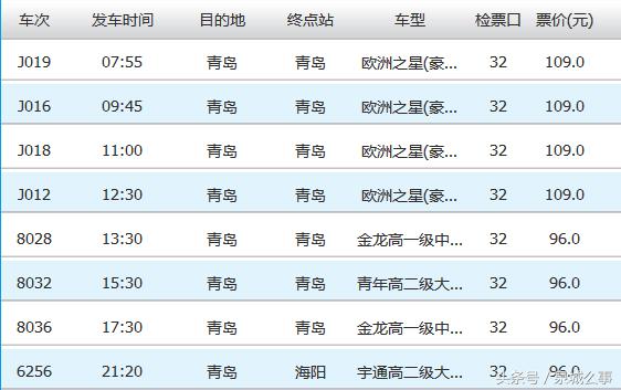 济南长途汽车总站到山东各市的大巴车次及时刻表！赶紧收藏！