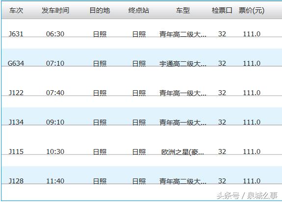 济南长途汽车总站到山东各市的大巴车次及时刻表！赶紧收藏！